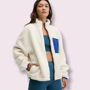 Fabletics Rylan Faux Sherpa Jacket - Small